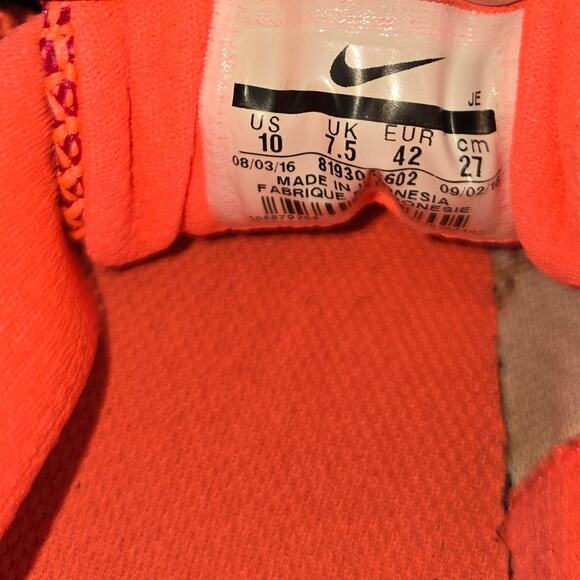 Nike 10 Revolution 3 Running Women's Tennis Shoe Pink Athletic Sneaker - Picture 5 of 7